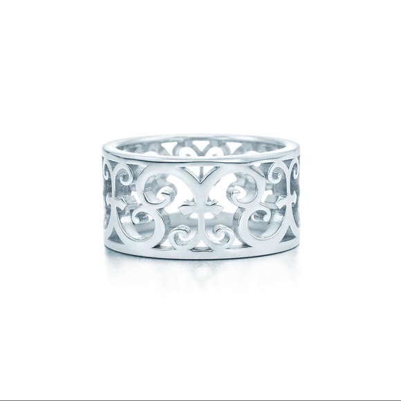 Tiffany & Co. Jewelry - Tiffany & Co. Steel Enchant Wide Ring Size 5.5